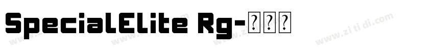 SpecialElite Rg字体转换